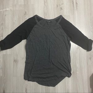 Hype Long Sleeve Black and Gray Shirt Size M